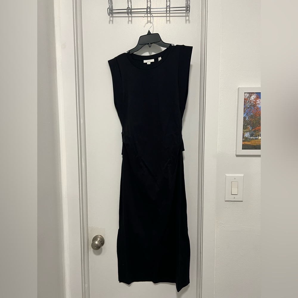 VINCE BLACK DRESS WITU TIE BACK DETAIL - NEW WITH TAGS!